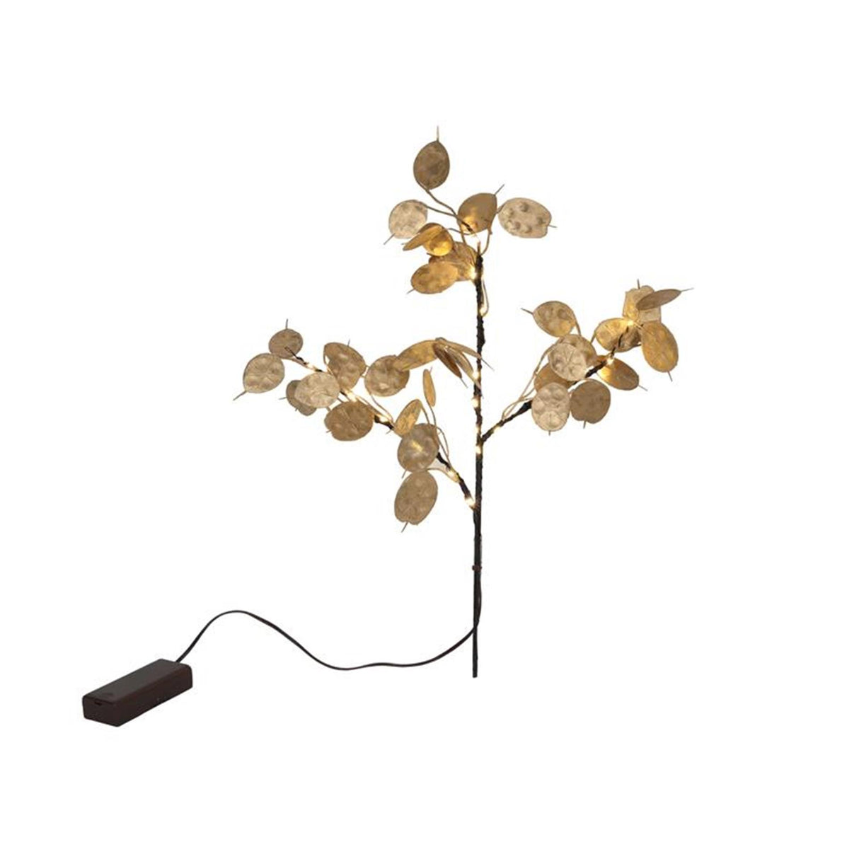 Svenska levende kunstgren 'møntblad' 20led 40cm