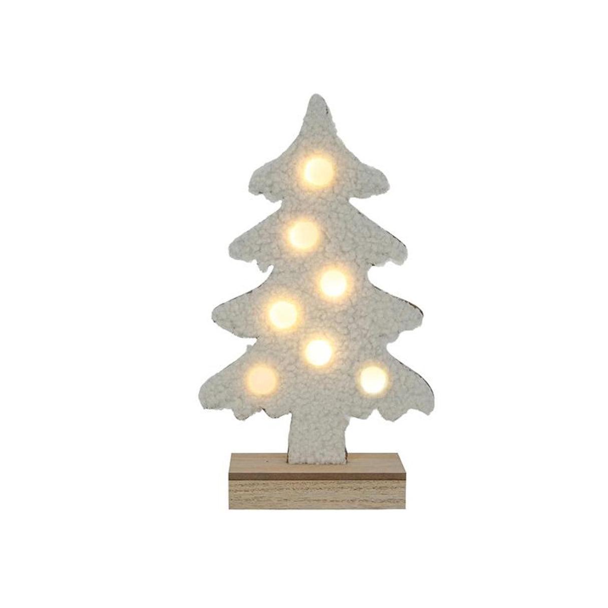 Svenska living juletræsbamse 7xled creme 27cm