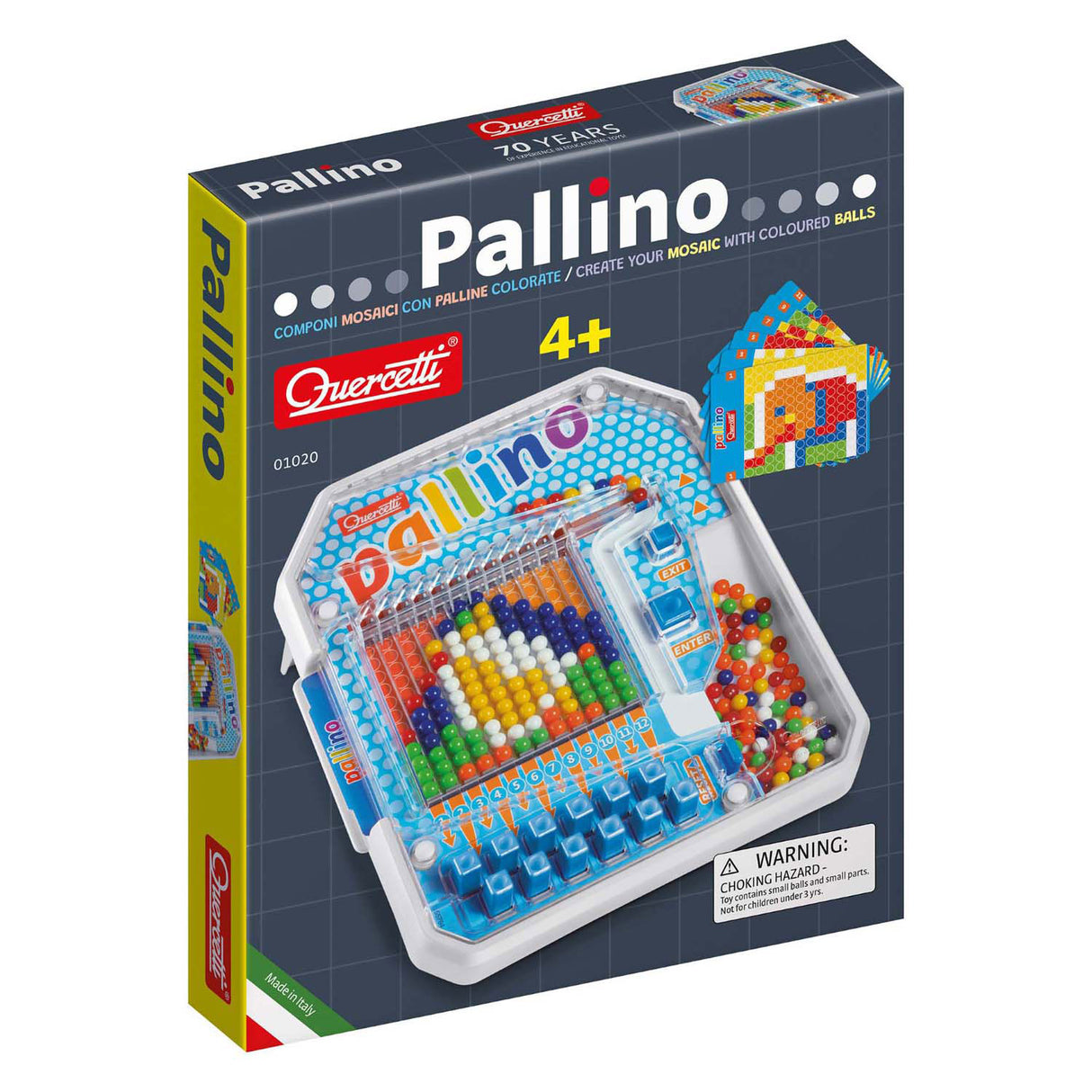 Quercetti pallino former og farver spil