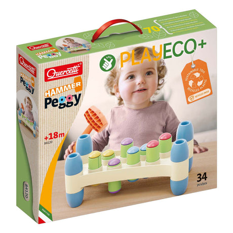 Quercetti play eco+ hammer bænk peggy (34-dele)