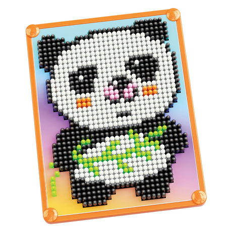 Quercetti pixel art mosaik legetøj panda 946dlg - kreativt legetøj.