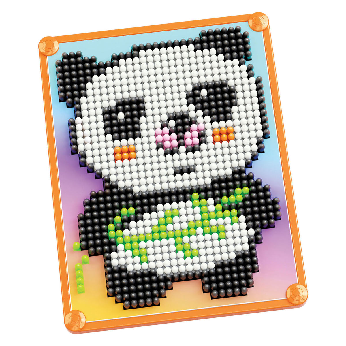 Quercetti pixel art mosaik legetøj panda 946dlg - kreativt legetøj.