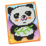 Quercetti pixel art mosaik legetøj panda 946dlg - kreativt legetøj.