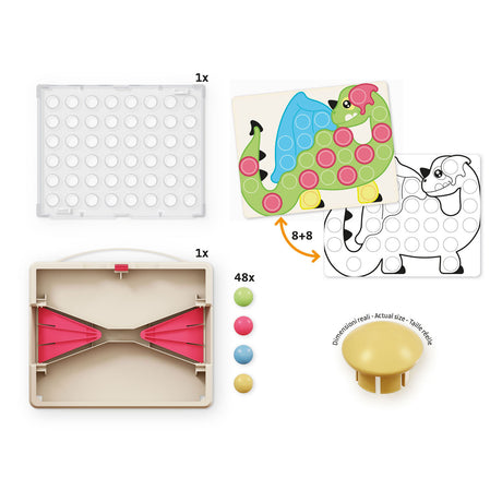 Quercetti play eco+ fantacolor indsats mosaik junior (58-dele)