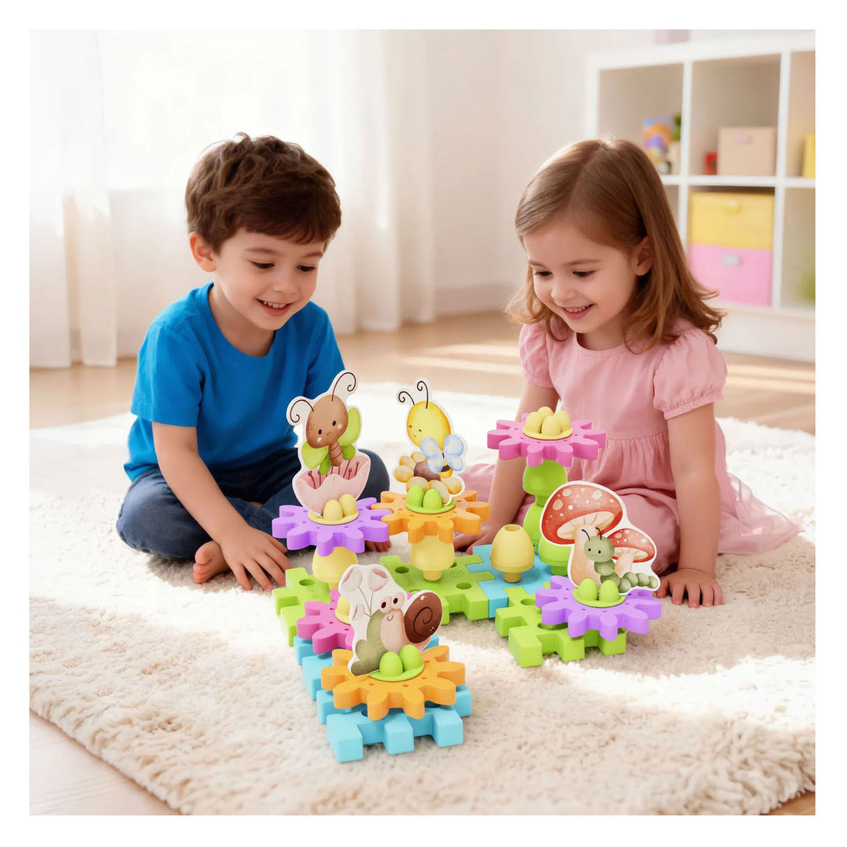 Quercetti playeco+ blomsterhave gear