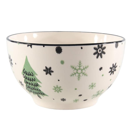 Svenska living porcelænsskål med juletræsbillede ø14cm