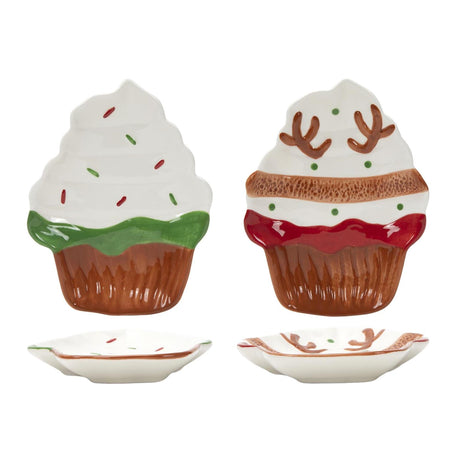 Svenska living juletallerken cupcake 18x13,8x2cm