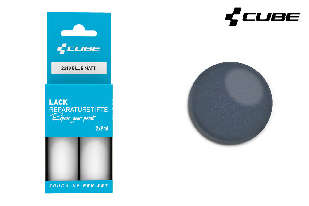 Cube touch-up pen sæt blå mat