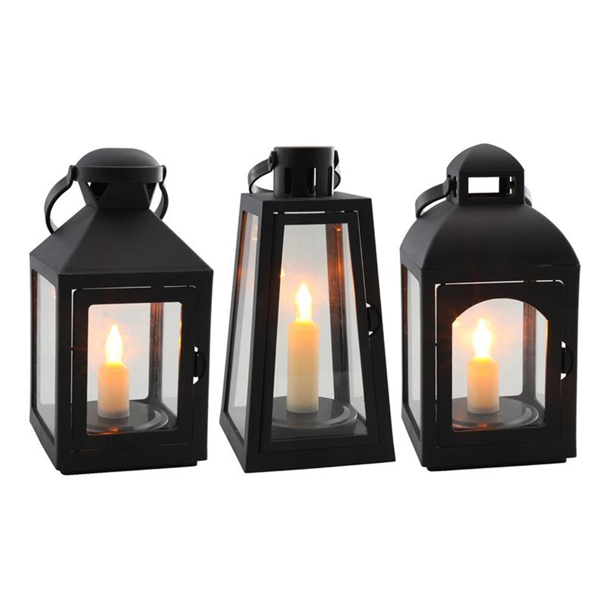 Svenska living lantaarn led kaars 10x10x21cm timer 3xaaa ( exclusief)