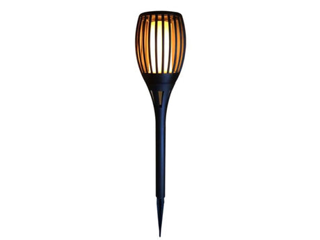 Lumineo LED solar havelygte med flammeeffekt 78cm