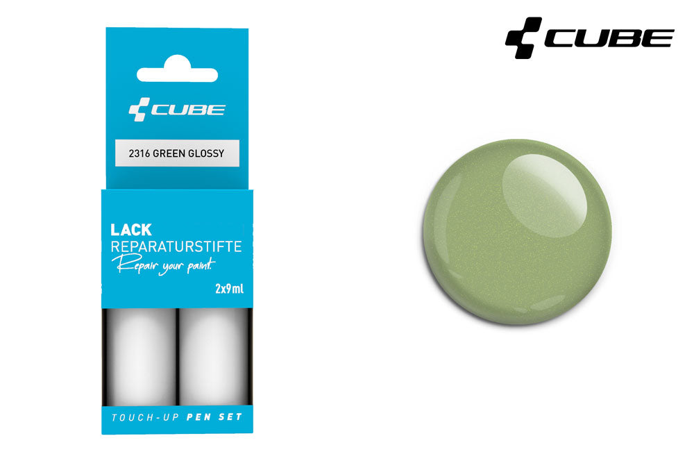 Cube touch-up pen sæt grøn blank
