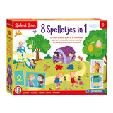 Clementoni læring gennem leg - 8 spil i 1 - pædagogisk legetøj - småbørnslegetøj - 3-5 år