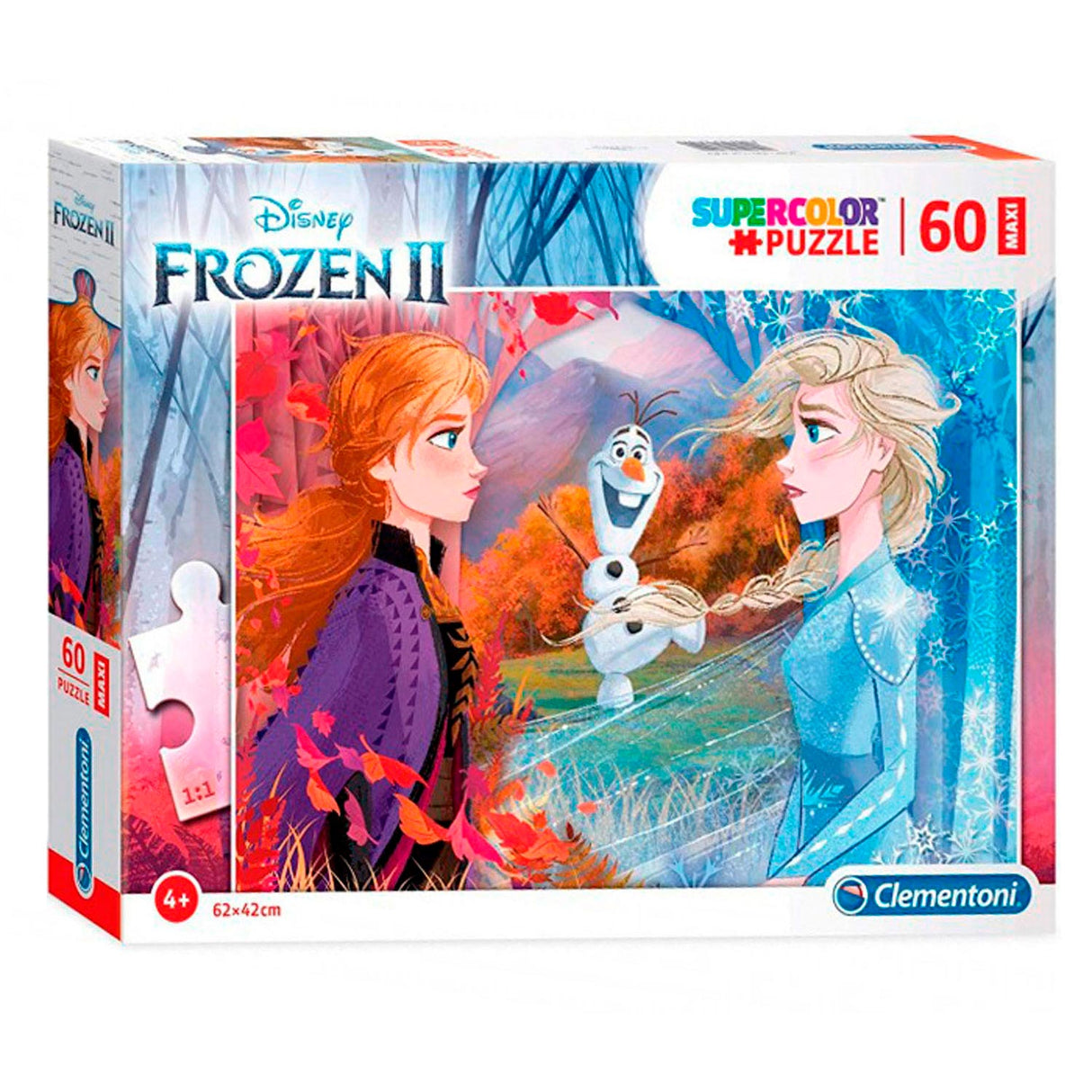 Clementoni maxi puslespil disney frozen 2, 60 stk.