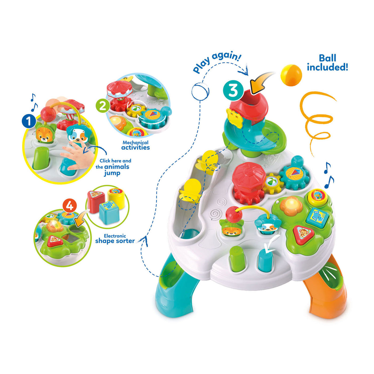 Clementoni baby - interaktivt aktivitetsbord