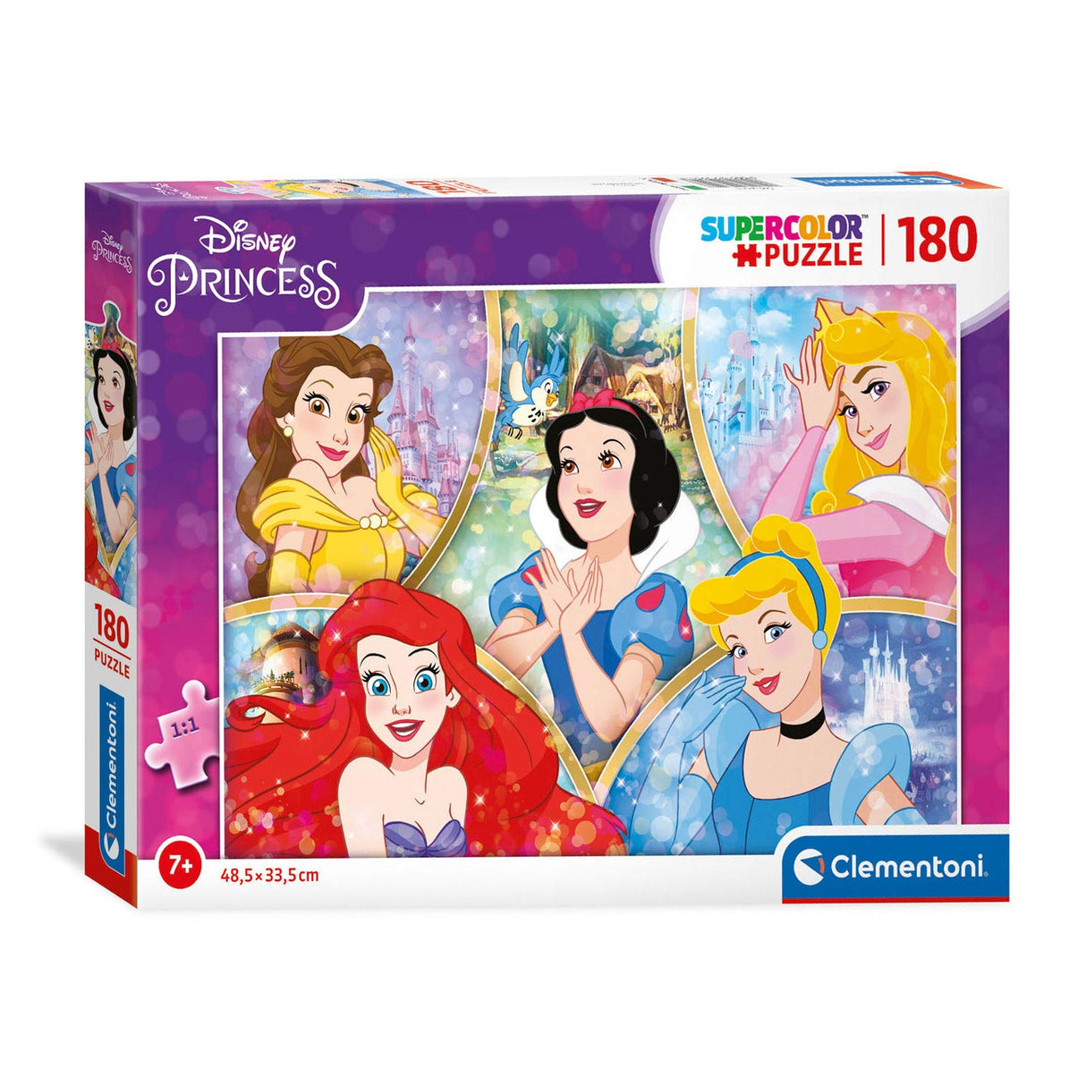 Clementoni puslespil disney prinsesse, 180 stk.