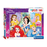 Clementoni puslespil disney prinsesse, 180 stk.