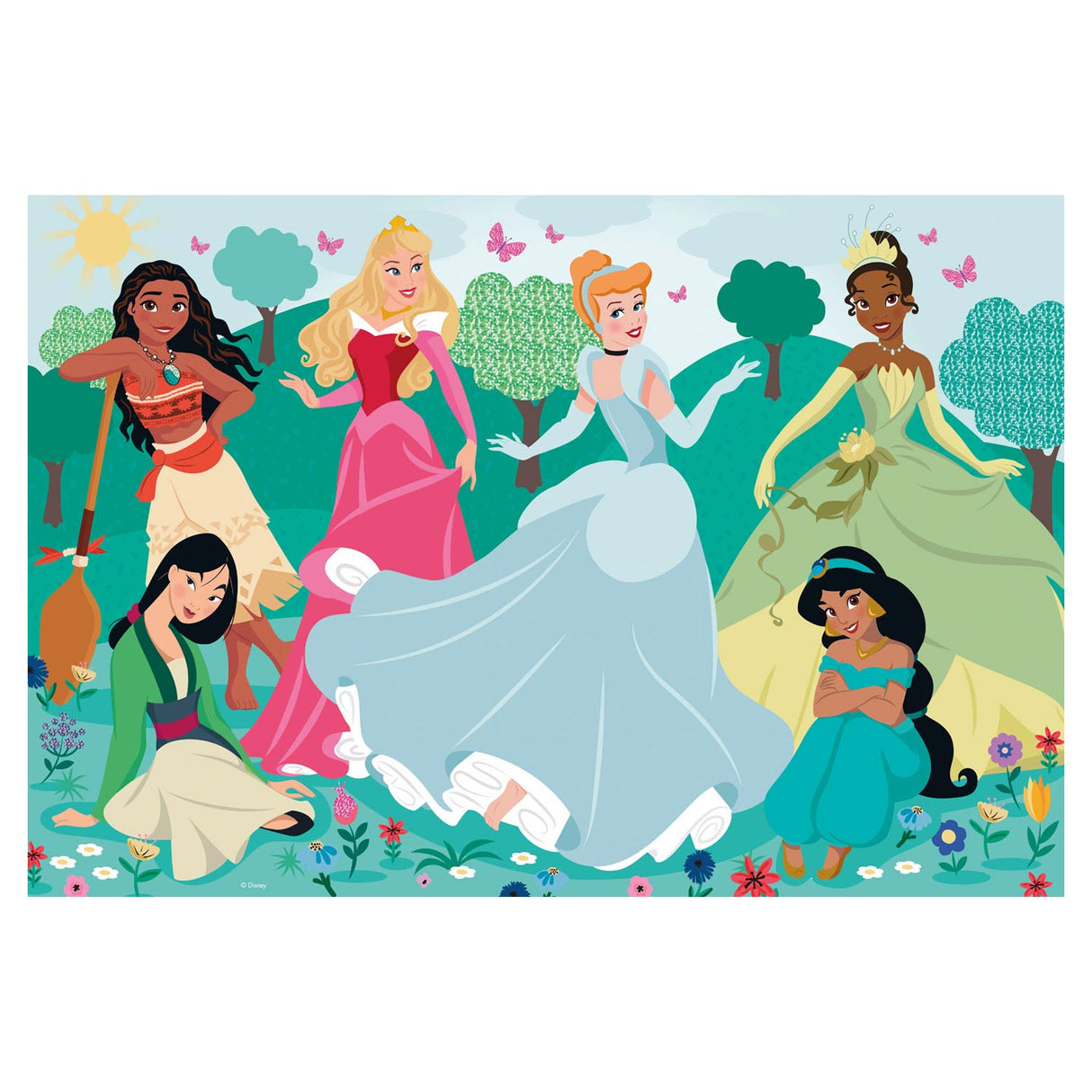 Clementoni maxi puslespil disney prinsesse, 104 stk.