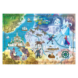 Clementoni World Map Puzzle Disney Frozen, 1000st.