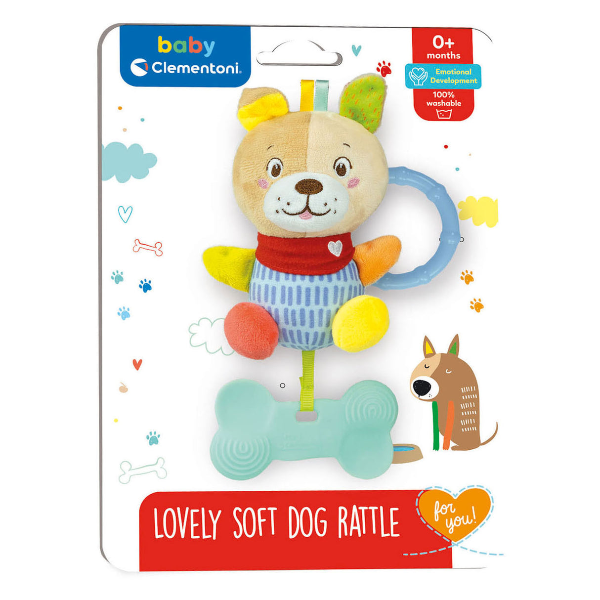 Clementoni baby - plys ranglehund