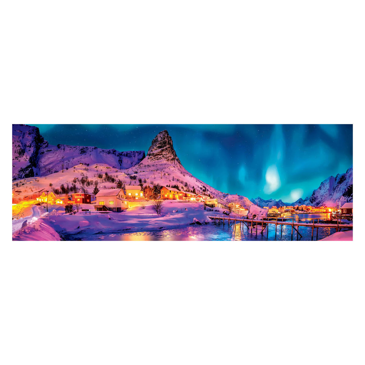 Clementoni panorama puslespil Lofoten, 1000 stk.