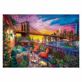 Clementoni puslespil manhattan balkon solnedgang, 3000 stk.