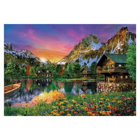 Clementoni puslespil alpine sø, 6000 stk.