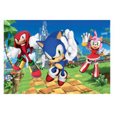 Clementoni puslespil - sonic, 104 stk.