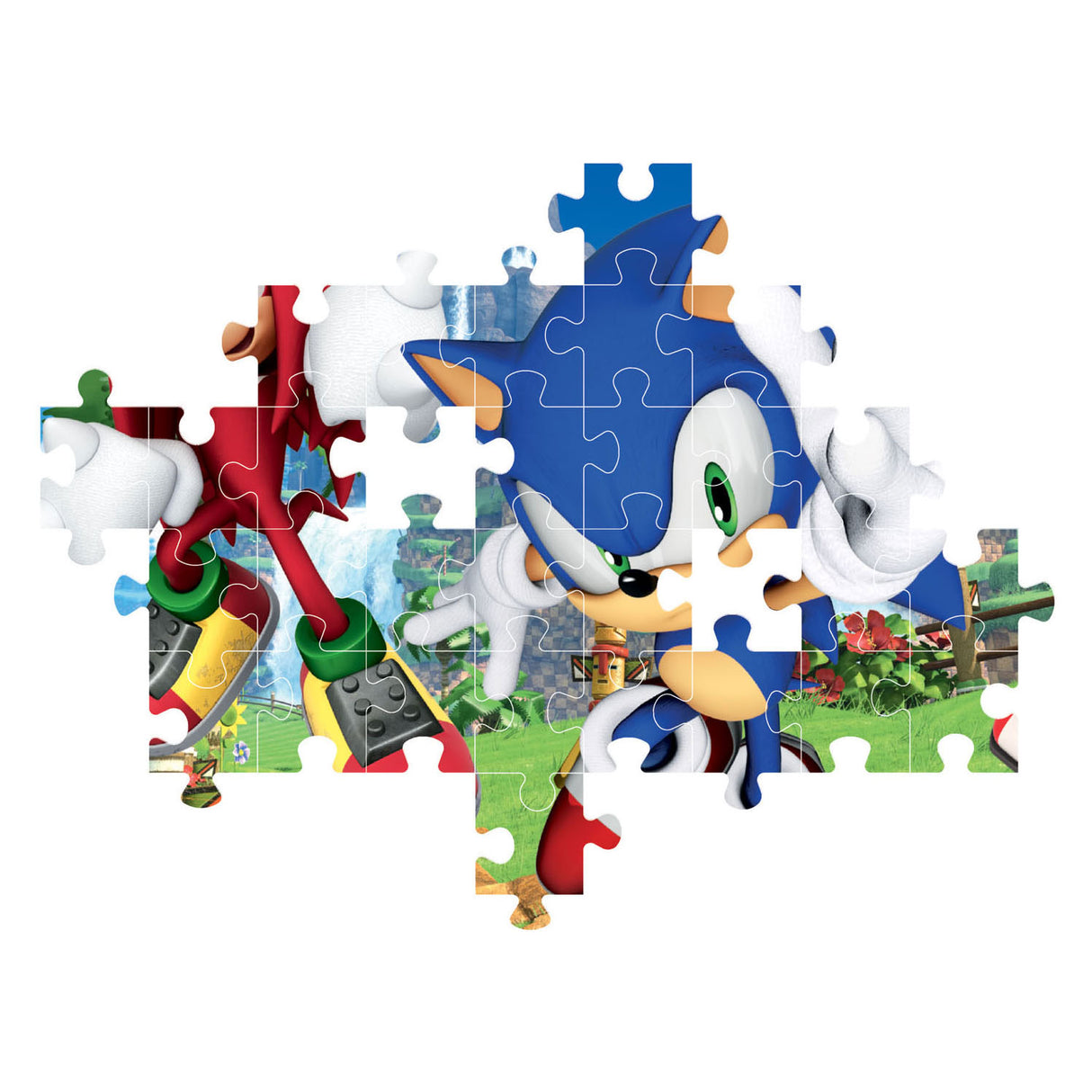 Clementoni puslespil - sonic, 104 stk.