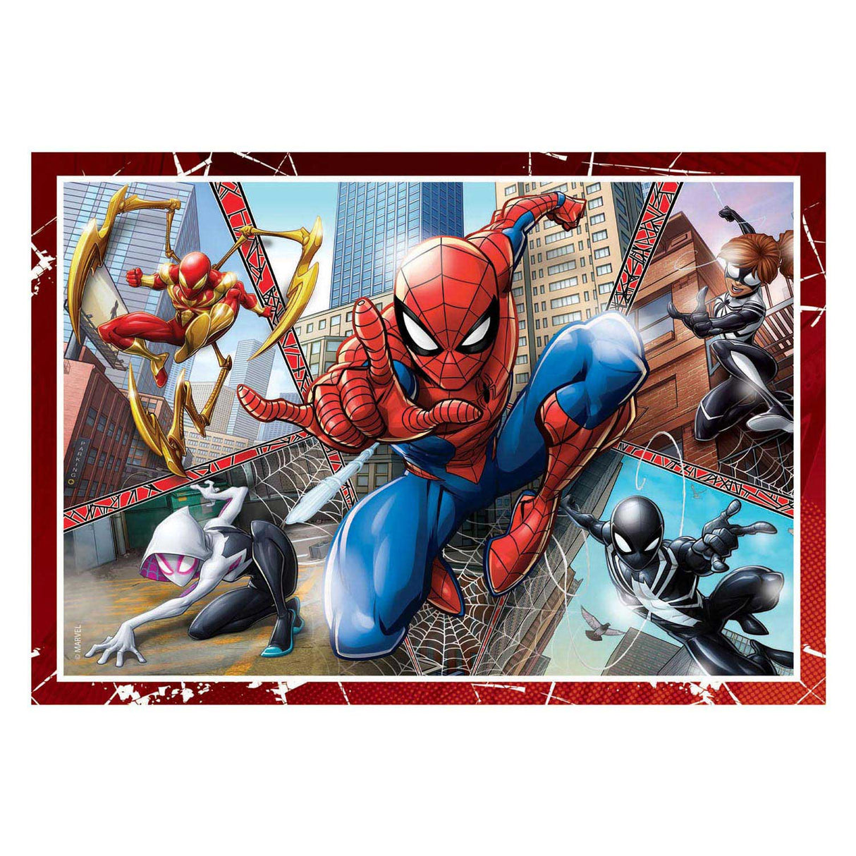 Clementoni puslespil marvel spiderman, 4i1