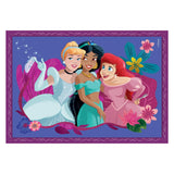 Clementoni - puslespil - 4 puslespil i 1 æske - disneyprinsesse - puslespil til børn - superfarve
