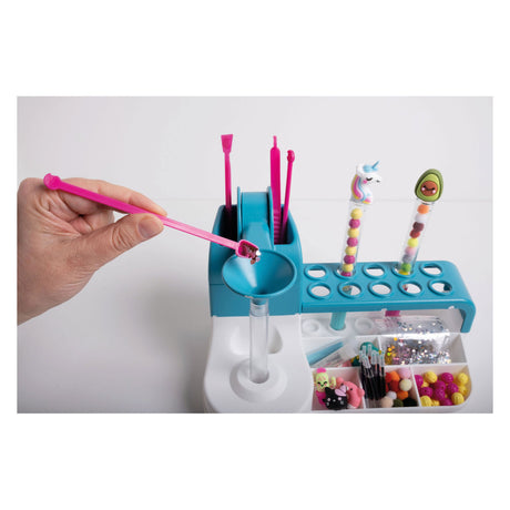 Clementoni-idé - tegnestue til penne - håndværkspakke fuld af tilbehør - kawaii glitterpenne - den kreative gave - fra 6 år