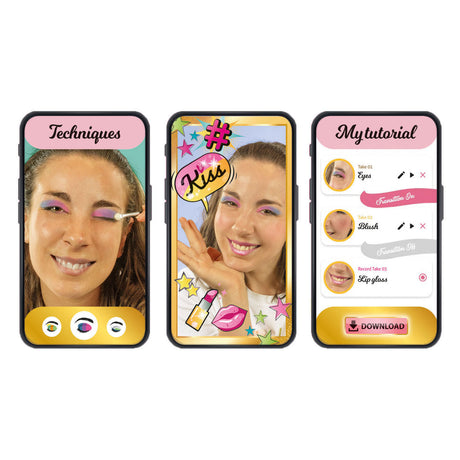 Clementoni crazy chic make-up studio + lys