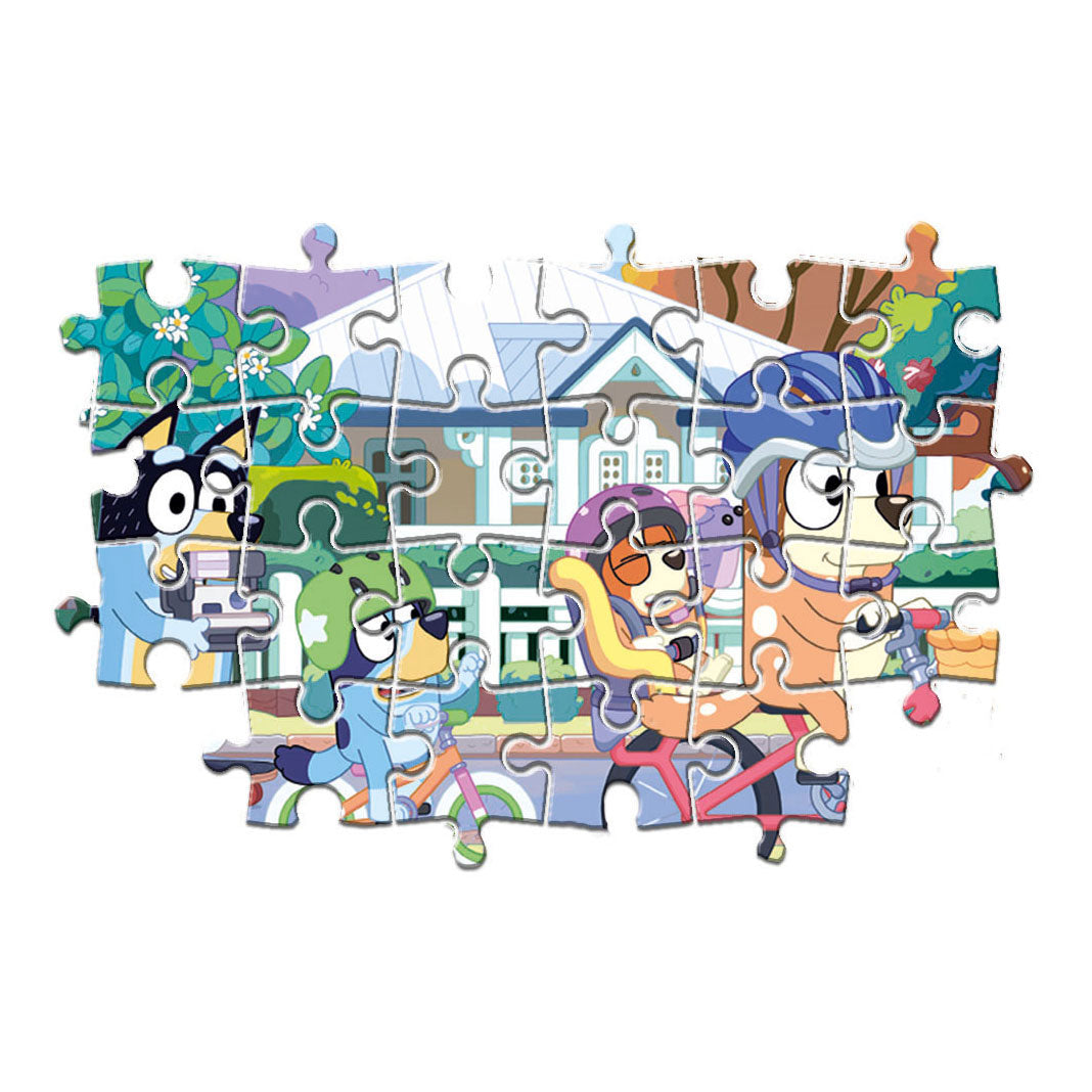 Clementoni Jigsaw Puzzle Super Color Bluey Bikes, 24 ..
