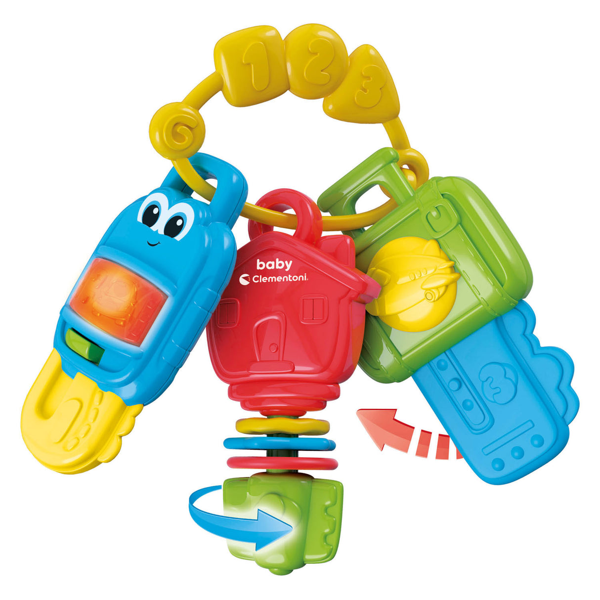 Clementoni elektroniske nøgler rasler