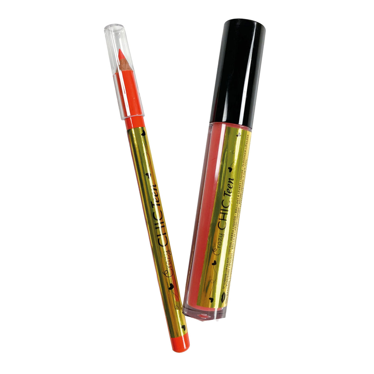 Clementoni Crazy Chic Lipgloss og Lippotlood Tropical Vibe, 2ST.