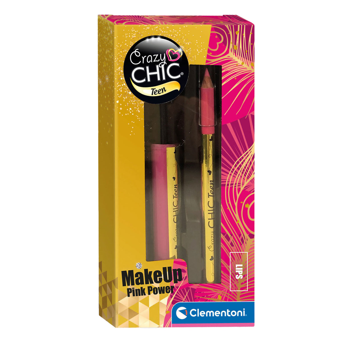 Clementoni Crazy Chic Lipgloss og Lippotlood Pink Power, 2 ..