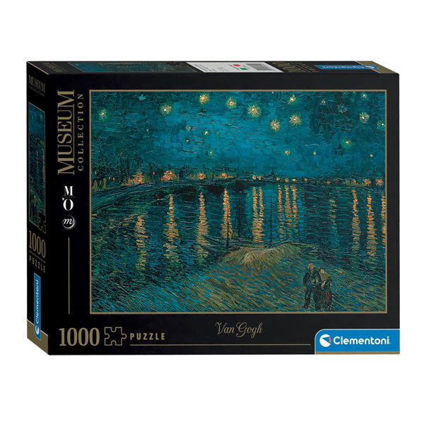 Clementoni Jigsaw -puslespil fra Gogh Night over Rhone, 1000st.