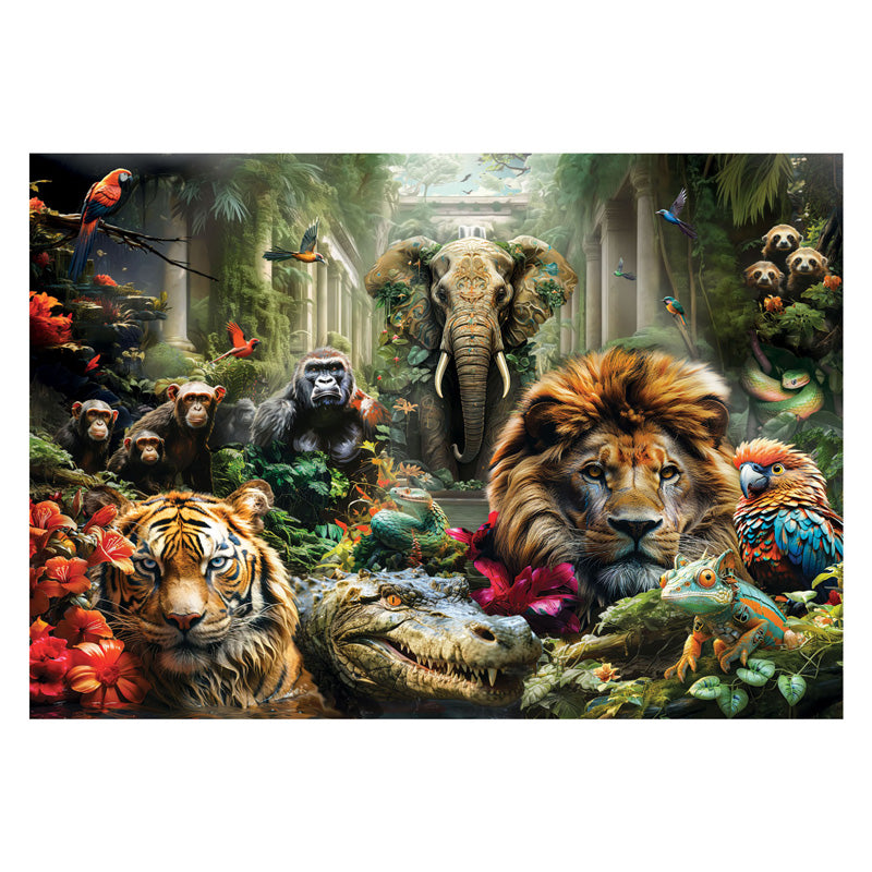 Clementoni puslespil mystisk jungle, 1000 stk.