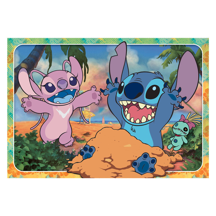 Clementoni - puslespil - 60 brikker - lilo stitch - puslespil til børn - superfarve