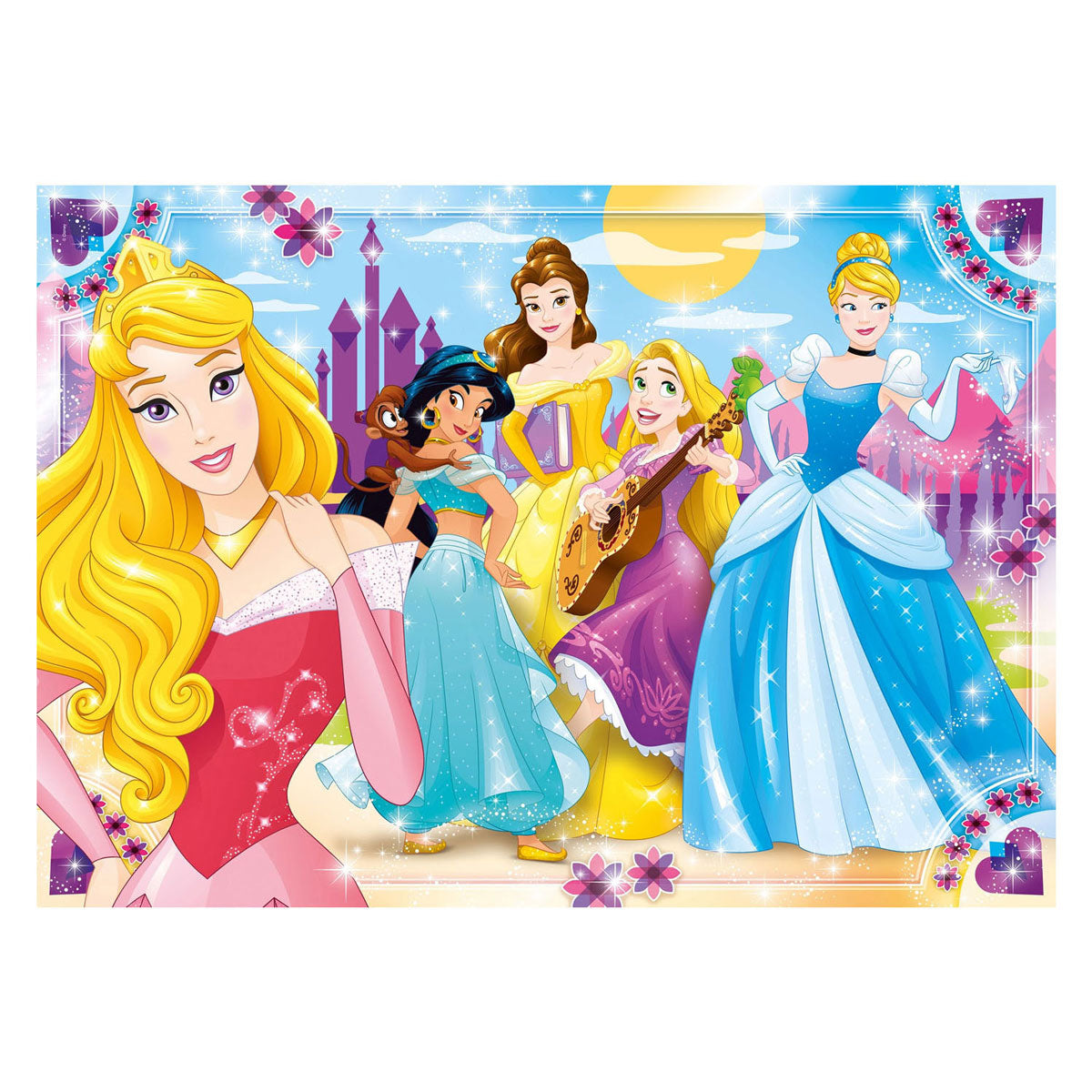 Clementoni puslespil super farve maxi Disney prinsesse, 104 stk.