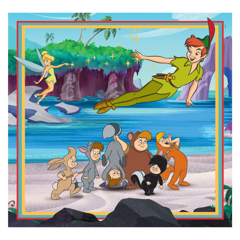 Clementoni puslespil super farve firkantet Disney klassikere, 3x48 stk.