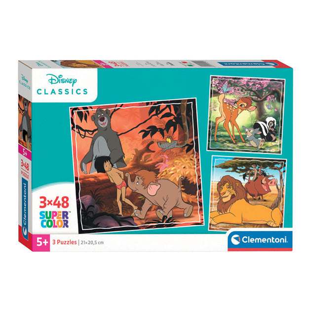 Disney Ben Puzzel Super Color Square Classics II, 3x48st.
