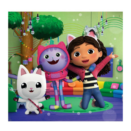 Clementoni Jigsaw Puzzle Super Color Square Gabbys dukkehus, 3x48st.