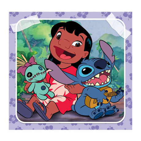 Clementoni Jigsaw Puzzle Super Color Square Disney Stitch, 3x48st.