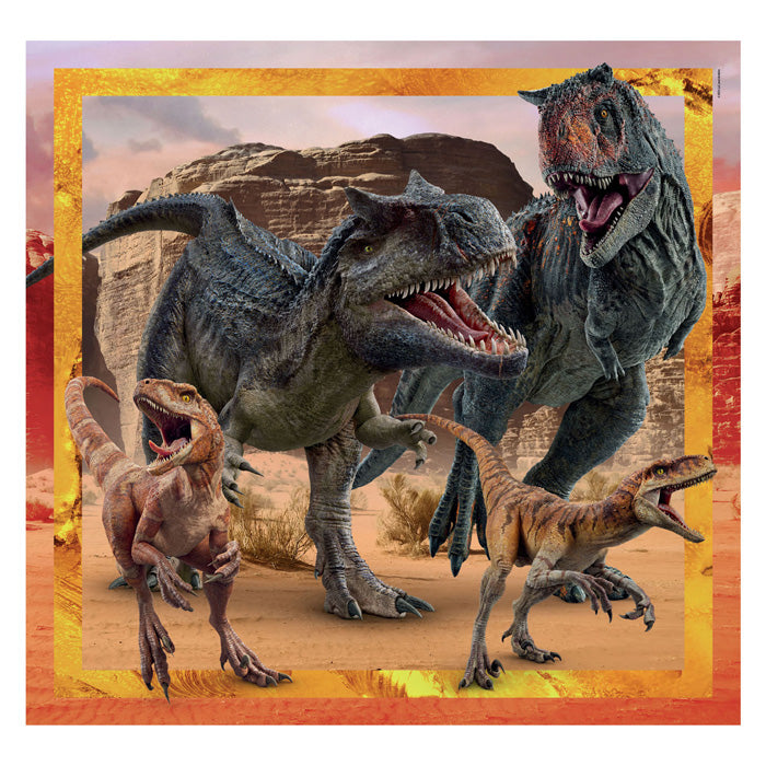 Clementoni Jigsaw Puzzle Super Color Square Jurassic World, 3x48st.
