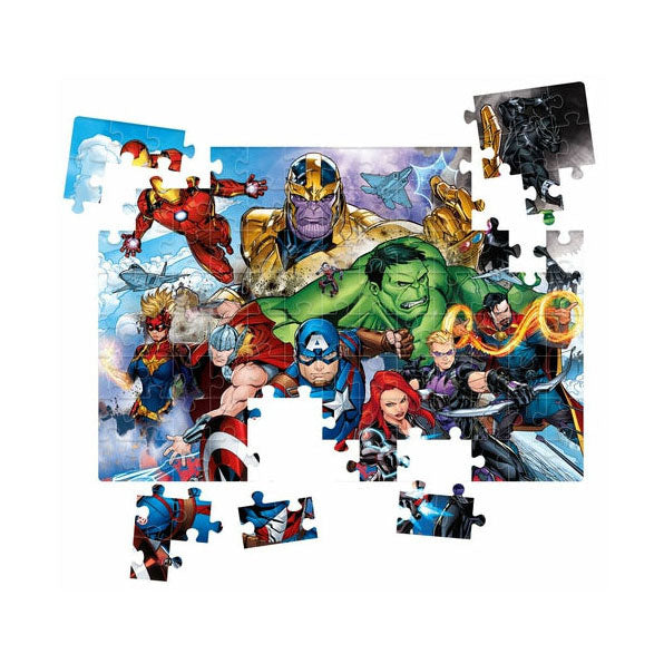 Marvel clementoni puslespil super farve avengers, 104 stk.