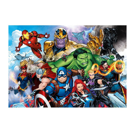 Marvel clementoni puslespil super farve avengers, 104 stk.
