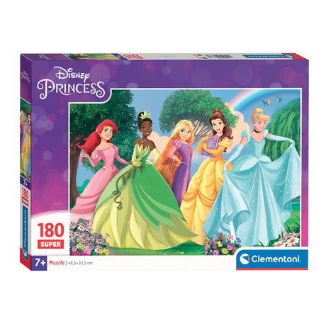 Clementoni puslespil super farve disney prinsesse, 180 stk.