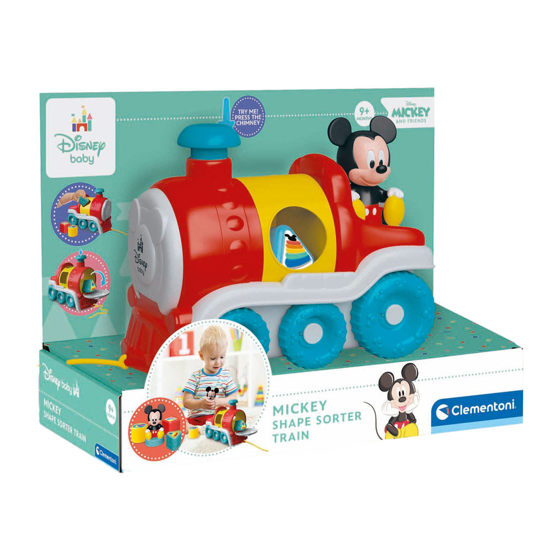 Clementoni - Disney form sorteringstog - Mickey Mouse - fra 9 måneder