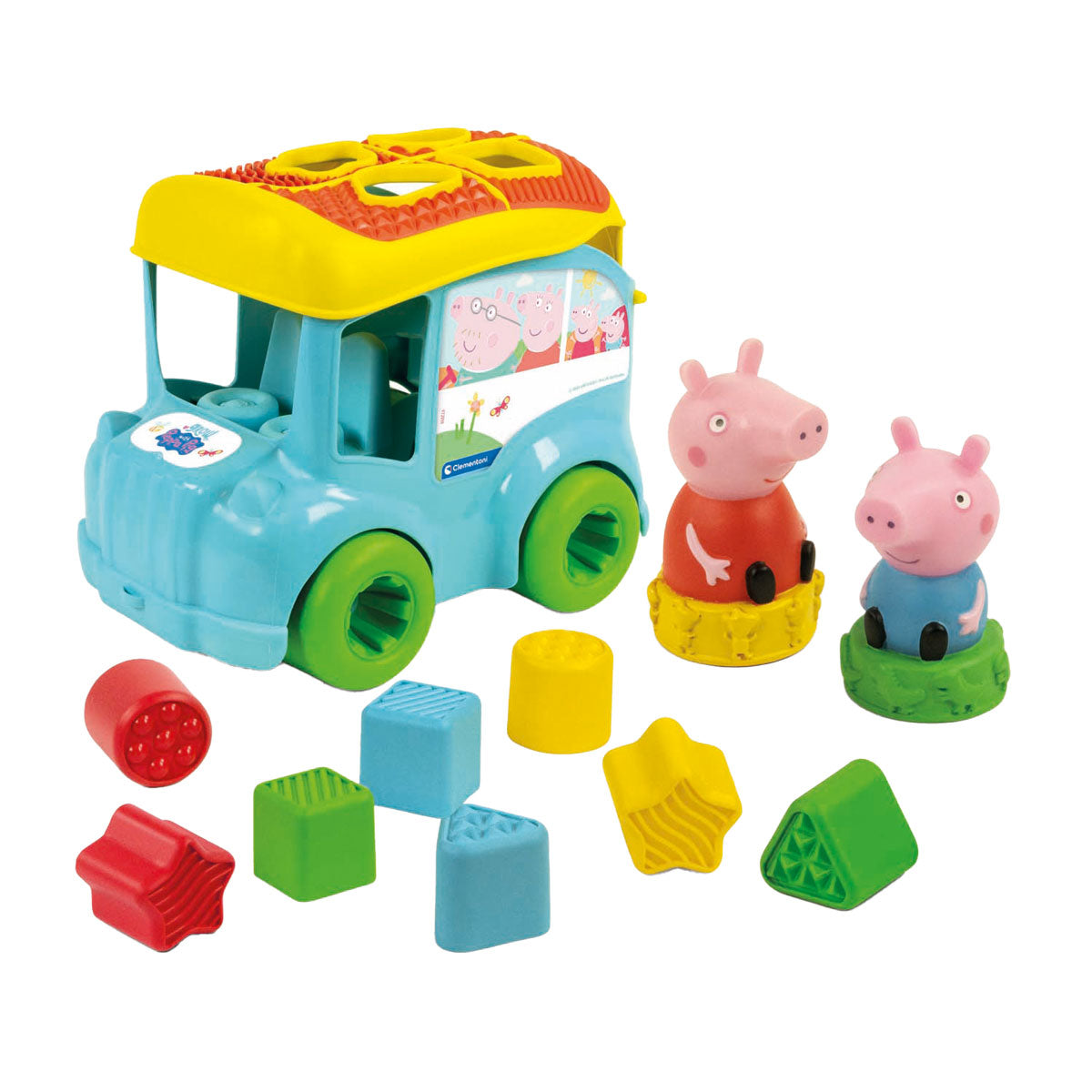 Clementoni baby - form sorterer peppa grisebus, 8 stk.